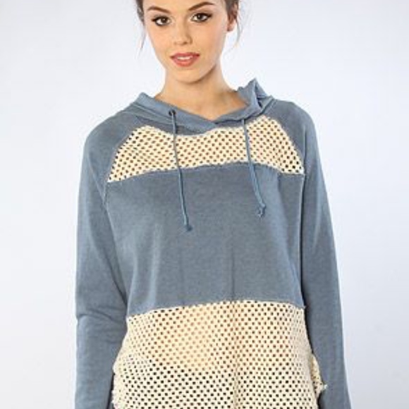 Free People Mesh Cloud Hoodie XS - Picture 1 of 6